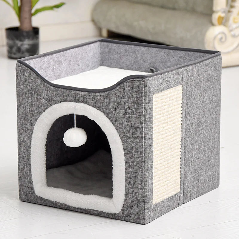 Amazon's popular three-layer warm and foldable all season universal pet cat nest