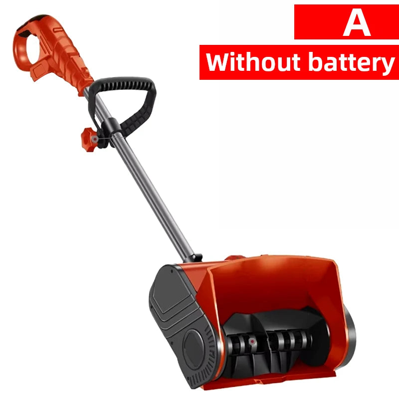 20V Electric Snow Plow Small Hand-pushed Snow Removal Machine Road Household Snow Shoveling Snow Blower 1 Battery or No Battery