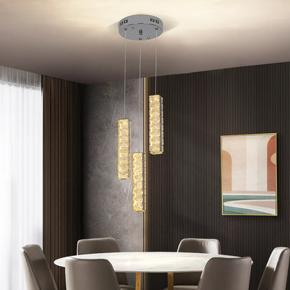 VETRULUS Nordic K9 Crystal Ceiling Lamp Indoor Led Chandelier Living Room Kitchen Lighting Fixtures Bar Modern Luxury Home Decor