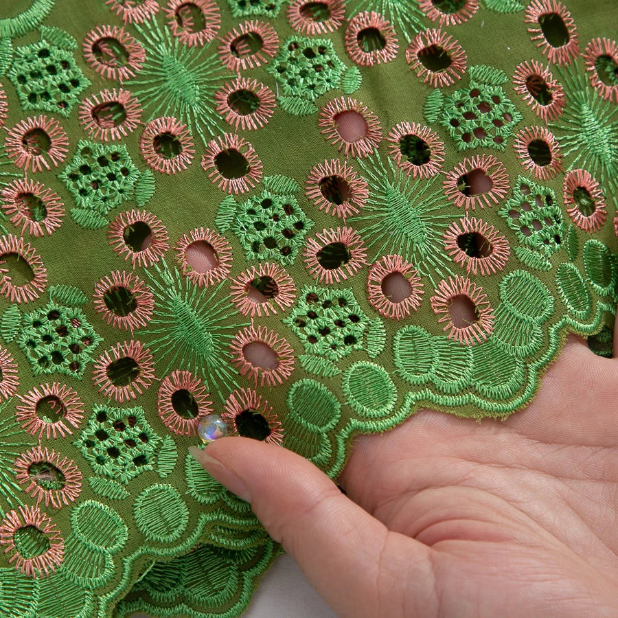 SJD LACE Austria African Cotton Lace Fabrics 2025 High Quality Nigerian Swiss Voile Lace for Sewing Women Wedding Dress DIY 4369