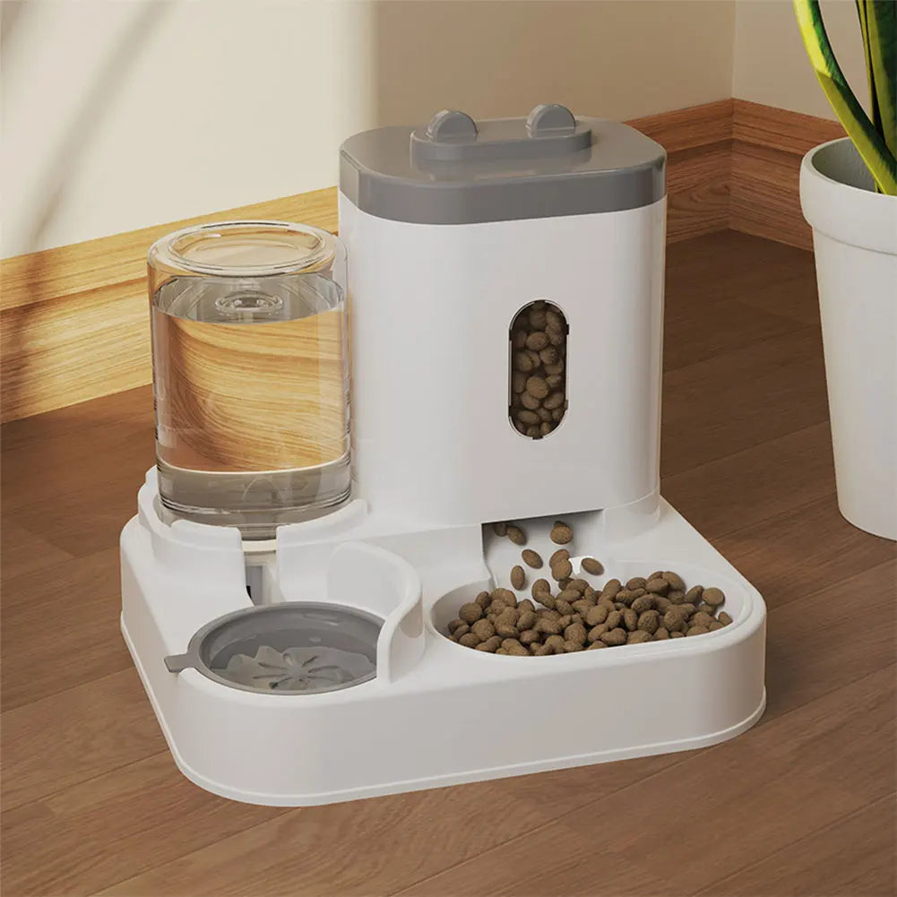 2 in 1 Automatic Gravity Pet Feeder Cat Food Feeder and Water Dispenser for Cats Feeding&Watering Supplies Pet Accessories