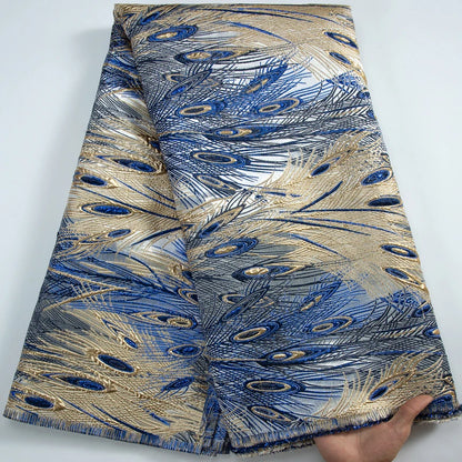 SJD LACE French Jacquard Lace Fabrics 2025 Latest African Brocade Tulle Lace Fabric for Sewing Women Wedding Party Dresses A3327