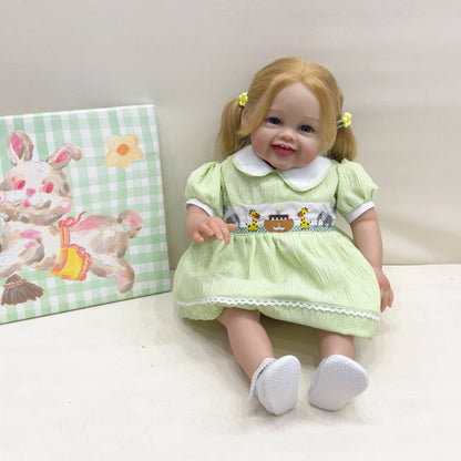 24in/61 Cm Realistic Girl Baby Reborn Doll Load Soft Vinyl Reborn Baby Doll Realistic Newborn Baby Doll Birthda