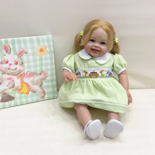 24in/61 Cm Realistic Girl Baby Reborn Doll Load Soft Vinyl Reborn Baby Doll Realistic Newborn Baby Doll Birthda