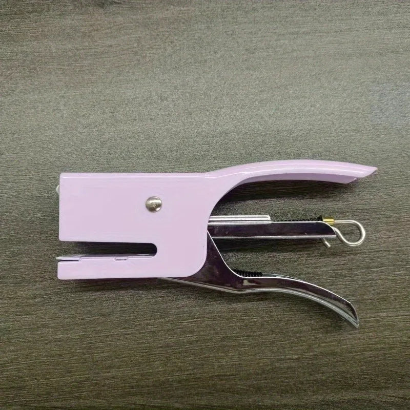 A Set Metal Hand-held Stapler No. 10 Office Stapler    No nails stapleless stapler