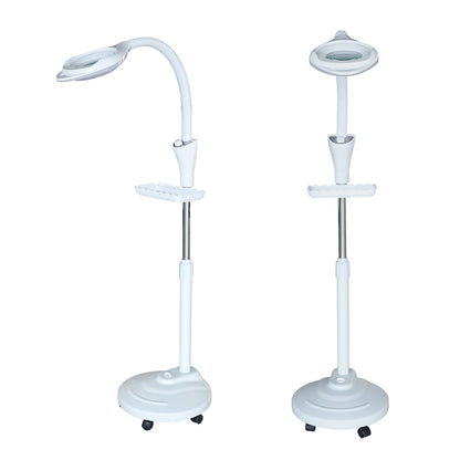 Table Lamps with 16X Magnification – Adjustable Brightness, PVC and Iron Construction, Storage Tray for Tools, Ideal for Beauty