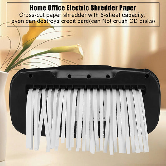 Small Shredder Grinder For Office Household Paper Cutter Mini Gear Electric Automatic Bill Shredder Office Electronics