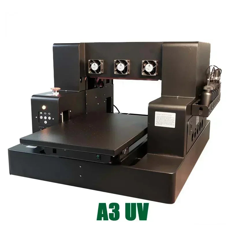VEVOR A3 UV Bottle Printing For Phone Case Glass Wood Acrylic A4 UV Flatbed Printer Sticker Label Printer  UV Printer