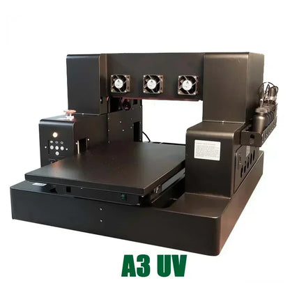 VEVOR A3 UV Bottle Printing For Phone Case Glass Wood Acrylic A4 UV Flatbed Printer Sticker Label Printer  UV Printer