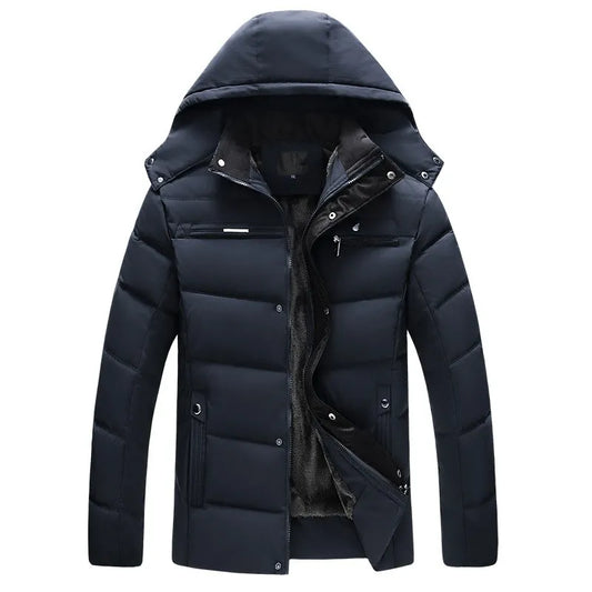 New Winter Jacket Men -15 Degree Thicken Warm Men Parkas Hooded Fleece Man's Jackets Outwear Cotton Coat Parka Jaqueta Masculina