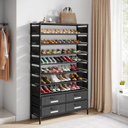 Multi-layer storage Rack, Large Capacity Organizer, bedroom furniture Shoe Shelf for 50 Pair, Book shelf, Versatile usage