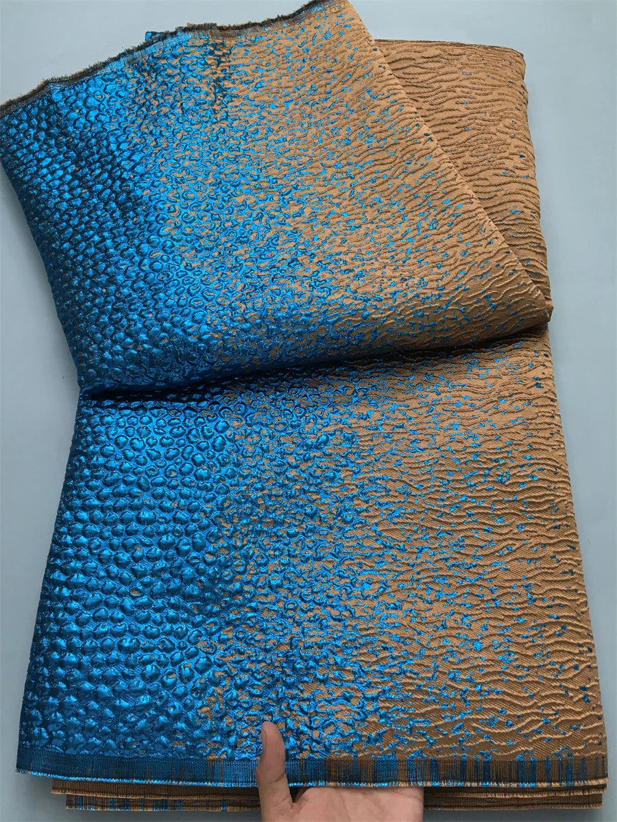 2025 Luxury High Quality Nigerian Jacquard Lace African Organza Brocade Lace Fabric 5 Yards French Tulle Party Gown Dress Sewing