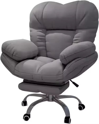 Dark Gray Recliner Gaming Chair - Home Office Desk Chair with Lift, Comfortable Armchair for Living Room & Bedroom