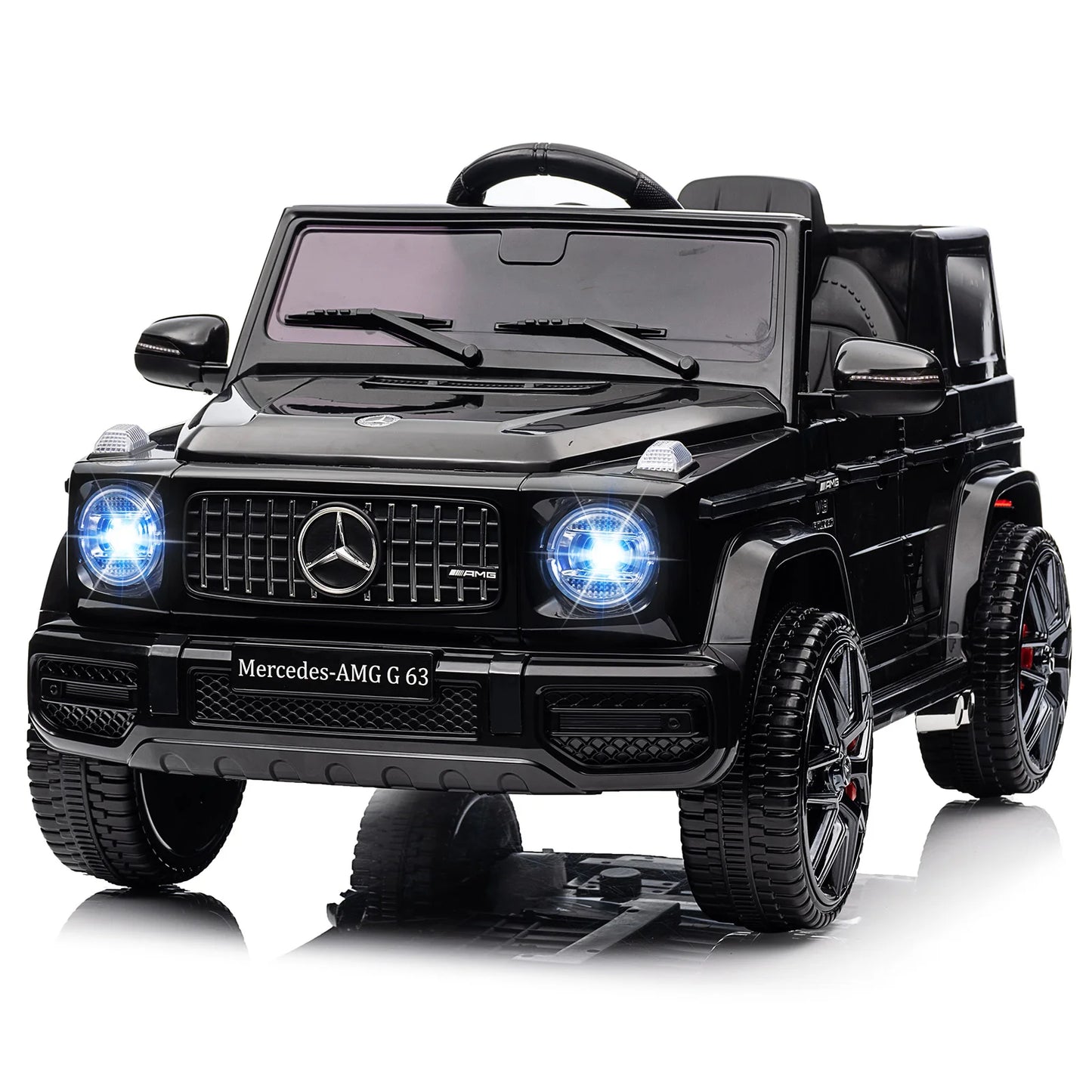 Electric Car for Kids Licensed G63 12V Ride on Toy with Remote Control Kids’ Electric Vehicle with LED Light MP3 USB Bluetooth
