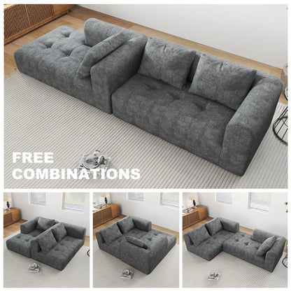 105" Modular Sectional Couches for Living Room, Cloud Sectional Couch with Deep Seat, Convertible L-Shape Couch,, Customized