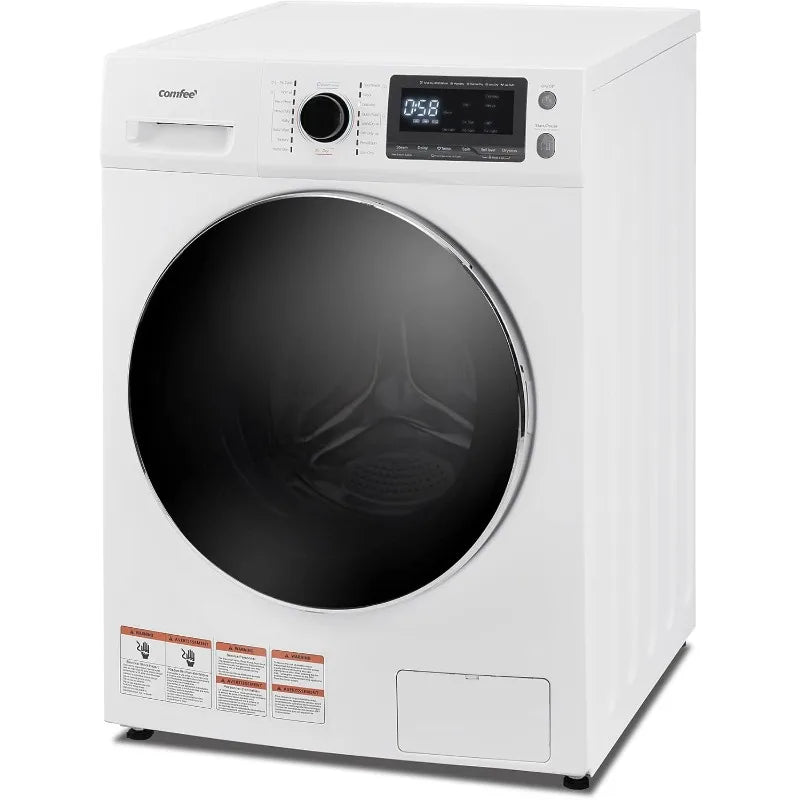 COMFEE’ 24"Washer and Dryer Combo 2.7cu.ft 26lbs Washing Machine Steam Care, Overnight Dry, No Shaking Front Load Full-Automatic