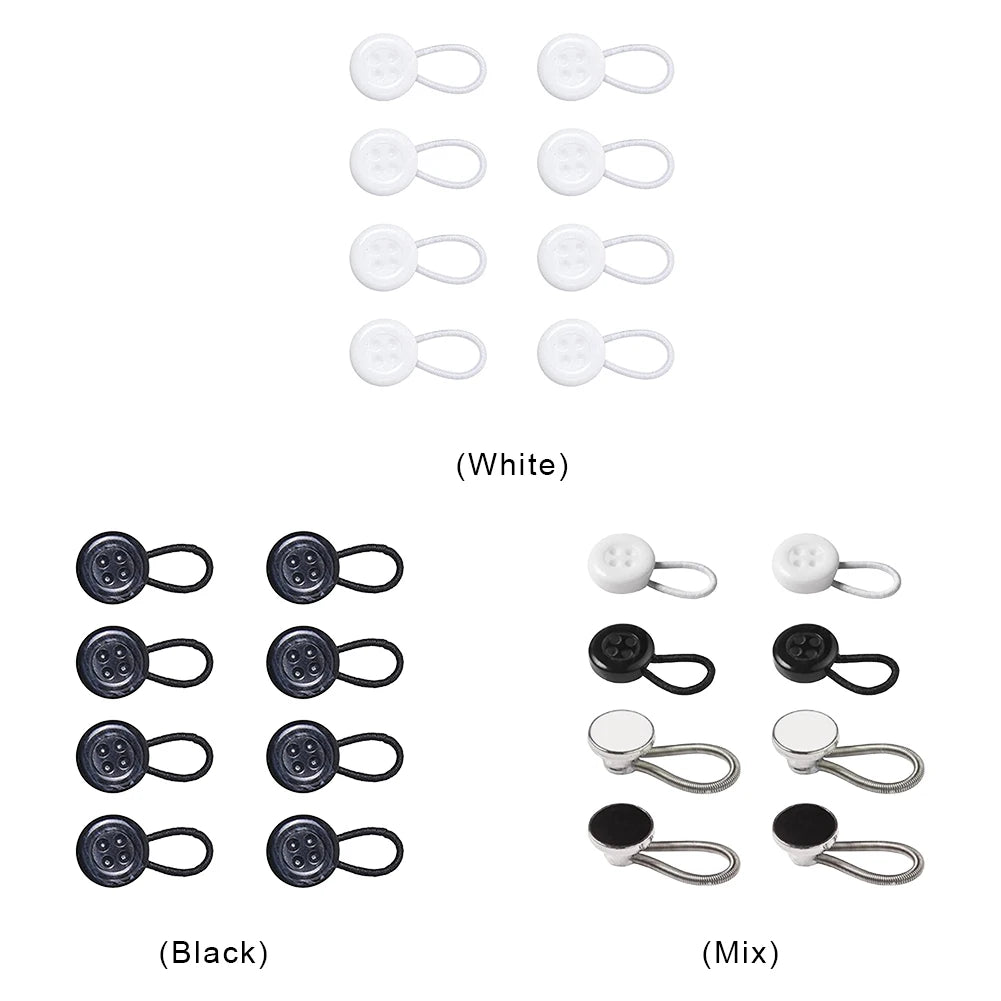 Relief Tight Collars No Sewing Required Jean Button Extender Flexible Button Waist Extenders for Expansion of Men Dress Shirts