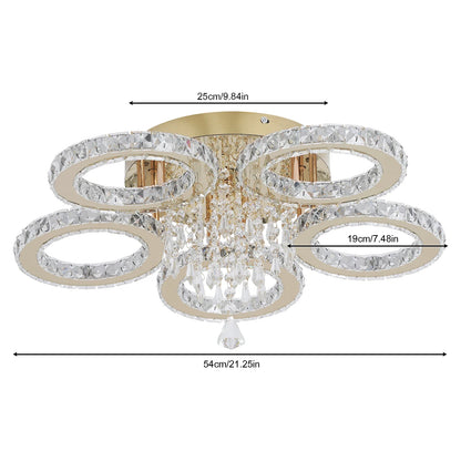 VETRULUS Led Ceiling Light Modern Home Decoration Crystal Chandelier Luxury Living Room Dining Gold Ceiling Lamp lighting