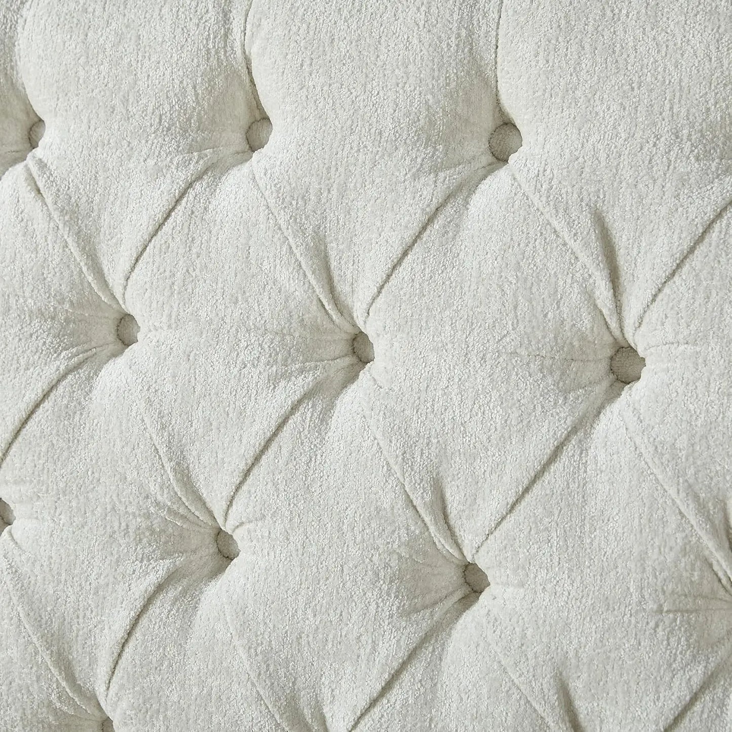 2025-hotQueen Size Platform Bed Frame, Chenille Upholstered Sleigh Bed with Scroll Wingback Headboard & Footboard/Button Tufted