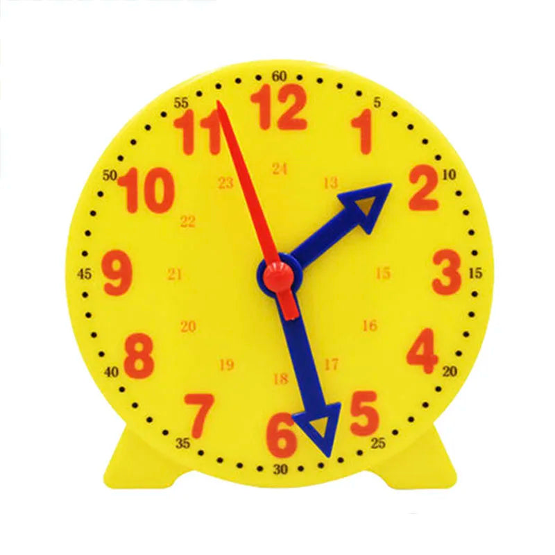 Children Montessori Clock Early Education Toys Hour Minute Second Cognition Colorful Clocks Toys Kids Time Teaching Aid