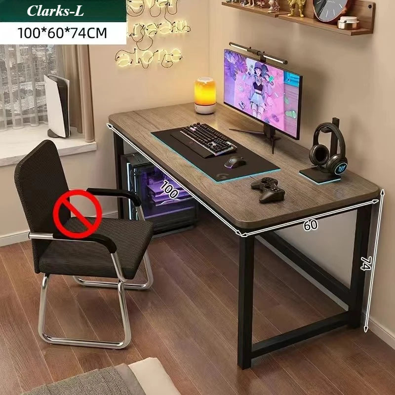 Folding computer desk, solid wood desk, office desk, student study desk, 80/100cm, available in two sizes: walnut/oak tables