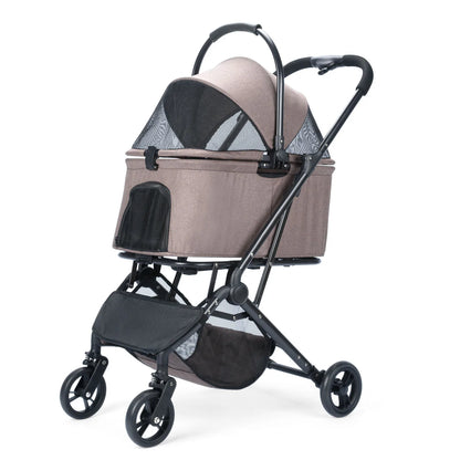 Pet Stroller for Dogs Dog Strollers for Small/Medium Dogs With Detachable Carrier Easy Lock Canopy Cozy House Trolley Pet bags