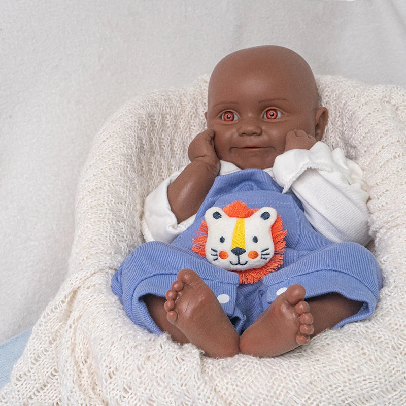 18.5-inch (approximately 47.0 cm) simulation full silicone baby doll, lifelike reincarnation doll, toy and collectible version