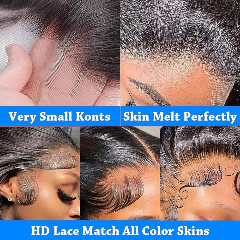 200 Density Body Wave Black Wigs Human Hair 30 Inch 13x6 Hd Lace Frontal Raw Human Hair Wig Brazilian 13x4 Lace Front Human Hair