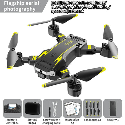 New Hot Sell S6 Drone Profesional 8k 4K HD Camera Optical Flow 5G Control Screen Obstacle Avoidance Quadcopter APRON Kid Gift