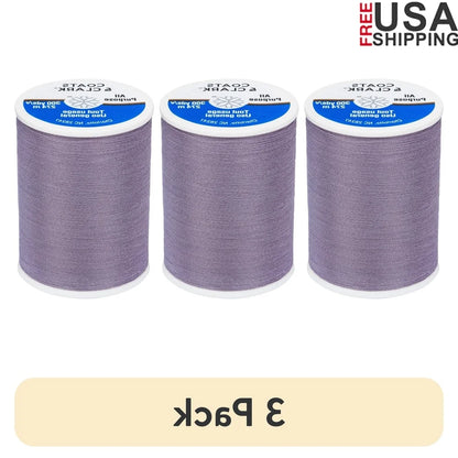 Medium Weight 3 Pack 300 Yards Core Spun Polyester Thread Durable Sewing Light Purple for Hand Machine