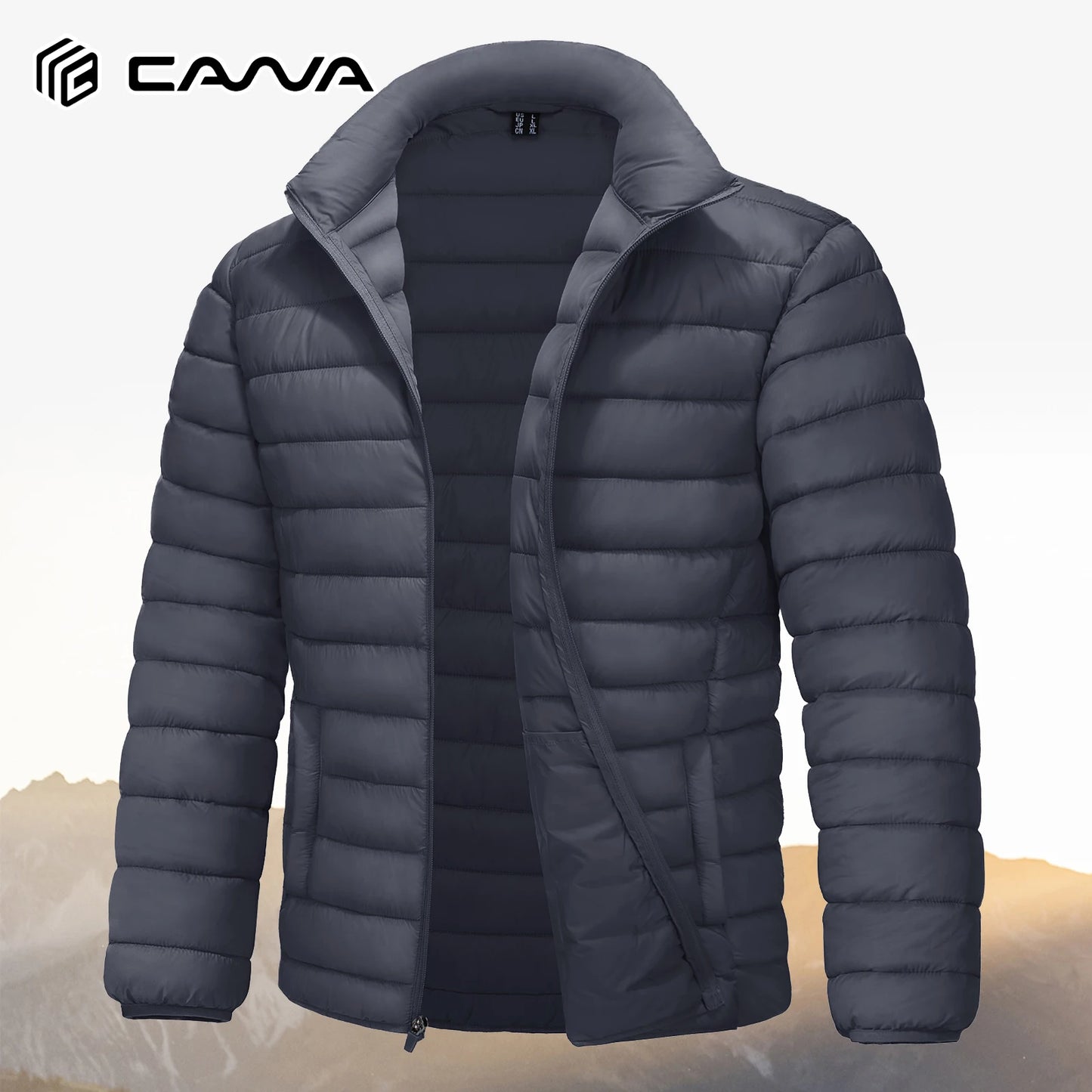 Men's Puffer Jacket Lightweight Warm Winter Coats Water Repellent Windproof Insulated Jacket