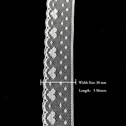 5 Meters White Black Lace Ribbon Assorted Pattern Trims for Gift Wrapping Christmas Wedding Decorations DIY Crafts Sewing Supply