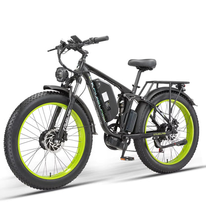Electric Bike 3000W Dual Motor 52V 26AH Battery Hydraulic Brake Adult Off-Road E Bike 24*4.0 Inch Fat Bike Snow Electric Bicycle