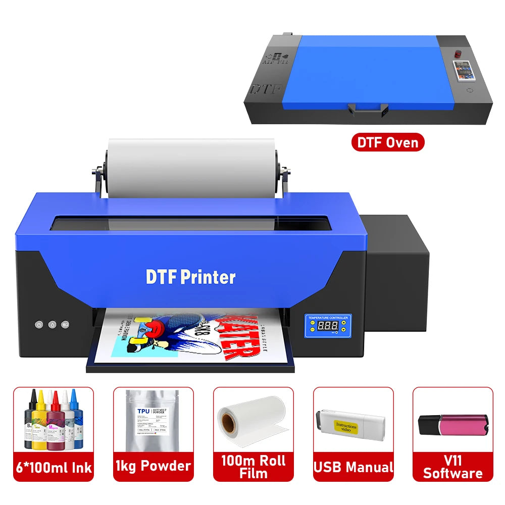 US EU Stock DTF Printer for Textile Printing A3 A4 UV Printer Epson L805 XP600 Direct to Film A3 A4 DTF T-shirt Printing Machine