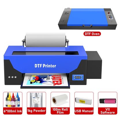 US EU Stock DTF Printer for Textile Printing A3 A4 UV Printer Epson L805 XP600 Direct to Film A3 A4 DTF T-shirt Printing Machine