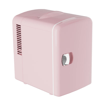 Retro Mini Fridge 4L/6Can Dual-use Low Noise Refrigerator Cooler Makeup Skincare Portable Fridge for Home Dorm Gift