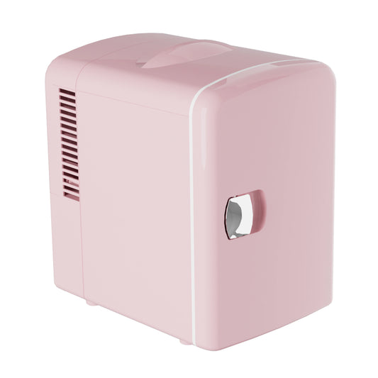 Retro Mini Fridge 4L/6Can Dual-use Low Noise Refrigerator Cooler Makeup Skincare Portable Fridge for Home Dorm Gift