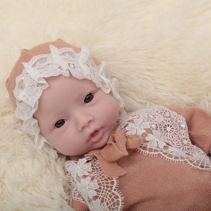Herpinker 47cm 3KG Full Silicone Reborn Baby 18.5inch Baby Girl Boy Doll Toys Soft Silicone Realistic Toys Bebe Children Gift