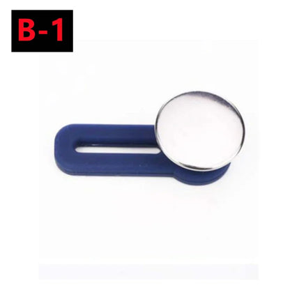 New 10/5/1PC Metal Button Extender For Pants Jeans Free Sewing Adjustable Retractable Waist Extenders Button Waistband Expander