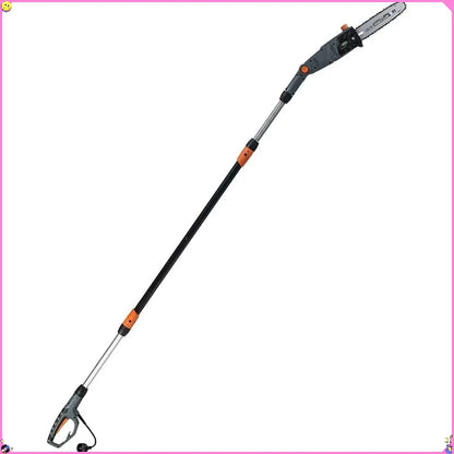10" 8-Amp Corded Electric Pole Saw - Adjustable Saw Head, Oregon Blade and Chain, Easy Storage