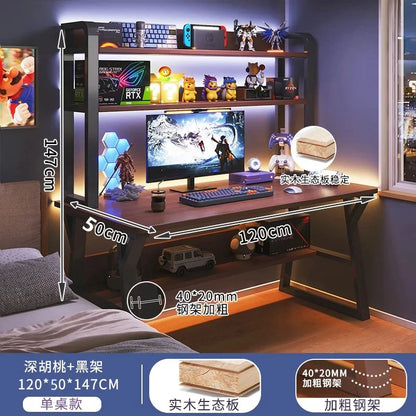80/100cm home Child/adult living room office pc desksimple  study desk table Storage computer table With bookshelf