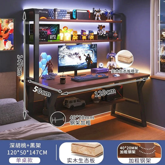 80/100cm home Child/adult living room office pc desksimple  study desk table Storage computer table With bookshelf