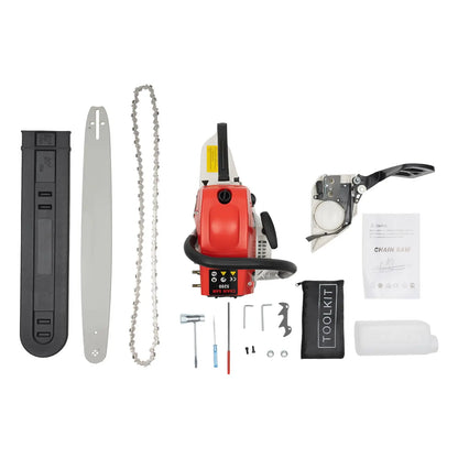 Yiyibyus 22 Inch Gas Chainsaw, 52Cc Chain Saw 2-Stroke Handheld Gasoline Chainsaw, Cutting Job Miter Wood Petrol Sawing for Wood