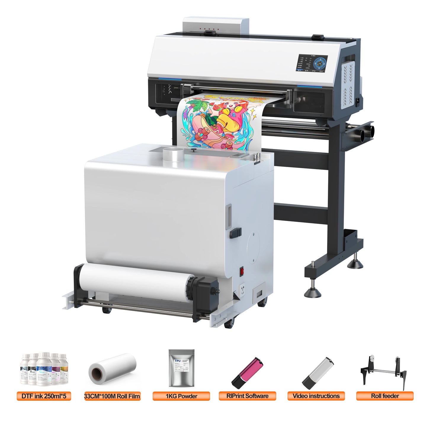 EU/US Stock A3 XP600 DTF Printer Printer Impresora A3 DTF Printer With OvenTransfer Printer Direct to Film Print T-Shirt Printer