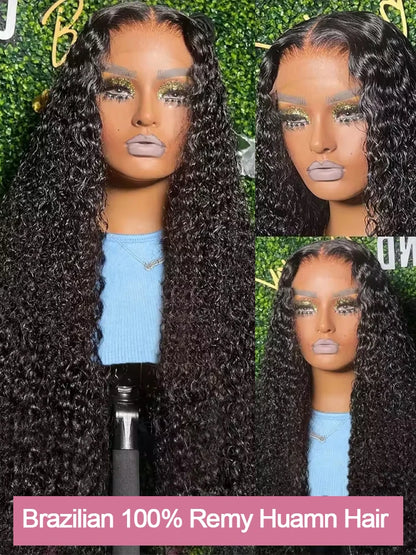 30 40 Inch Water Wave Curly 7x5 13x4 Glueless Wig Human Hair 13x6 HD Lace Frontal Wig Pre Cut Wear Go Deep Wave Front Wig 300%