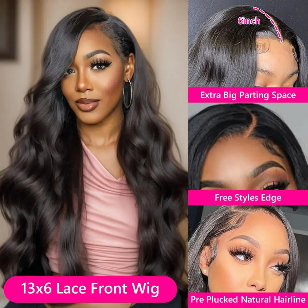 30 32 Inch Wear Go Glueless Wig Body Wave Human Hair Wigs  7x5 6x4 5×5 HD Lace Closure Wig Pre Plucked Pre Cut Human Hair Wigs