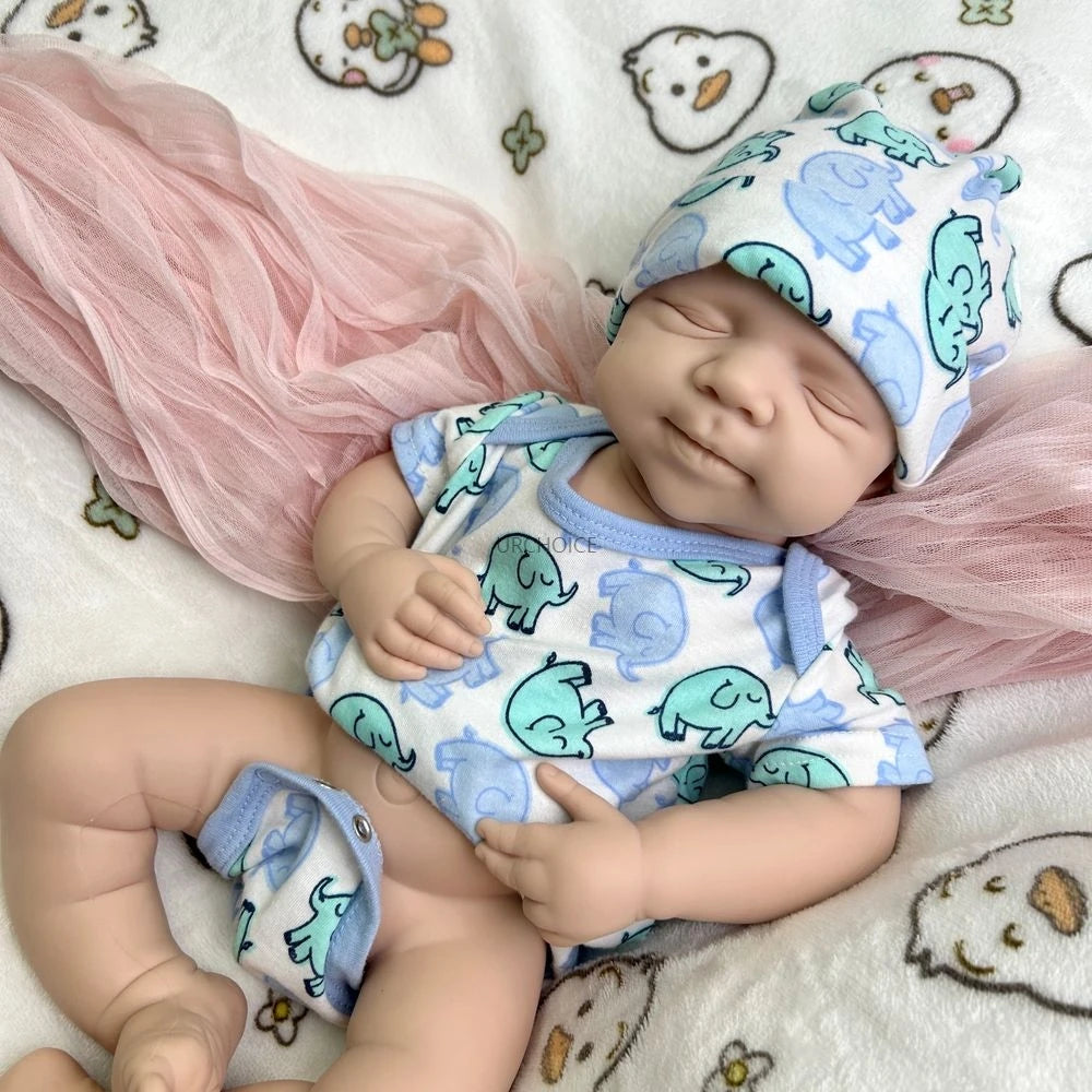 Handmade 19Inch Pascale Platinum Silicone Reborn Baby Boy Unpainted & Painted Washable Doll Gift for Doll Lovers Collector