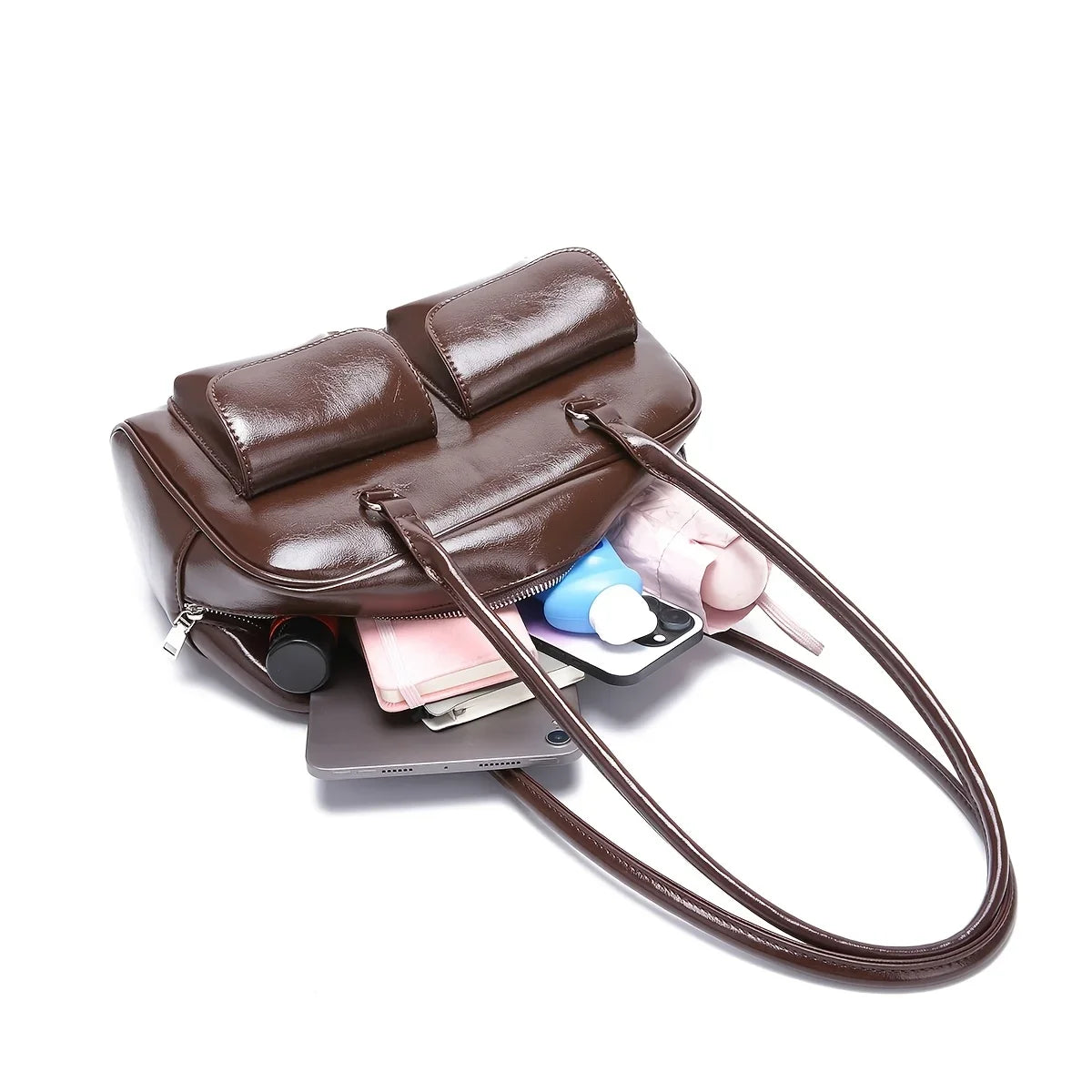 Fashion Armpit Bag, High- Value Versatile Handbag Niche Design Women Tote Shoulder Bag, Retro Pu Leather Purses and Handbags