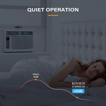 ROVSUN Smart 6000 BTU Window Air Conditioner with WiFi, Energy Saving Window AC Unit with Remote & App Control & Timer Function