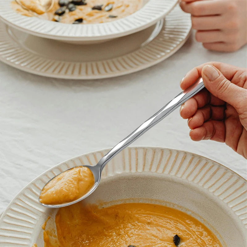 Diamond 3D Texture Luxury Stainless Steel Cutlery Set, Creativity Gift Set, Flatware Silver 304, Europe Fashion, Drop Shipping